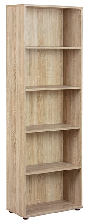 NORDIC LIVING COLLECTION Parini 4 5F bokhylla, Sonoma ekfinish