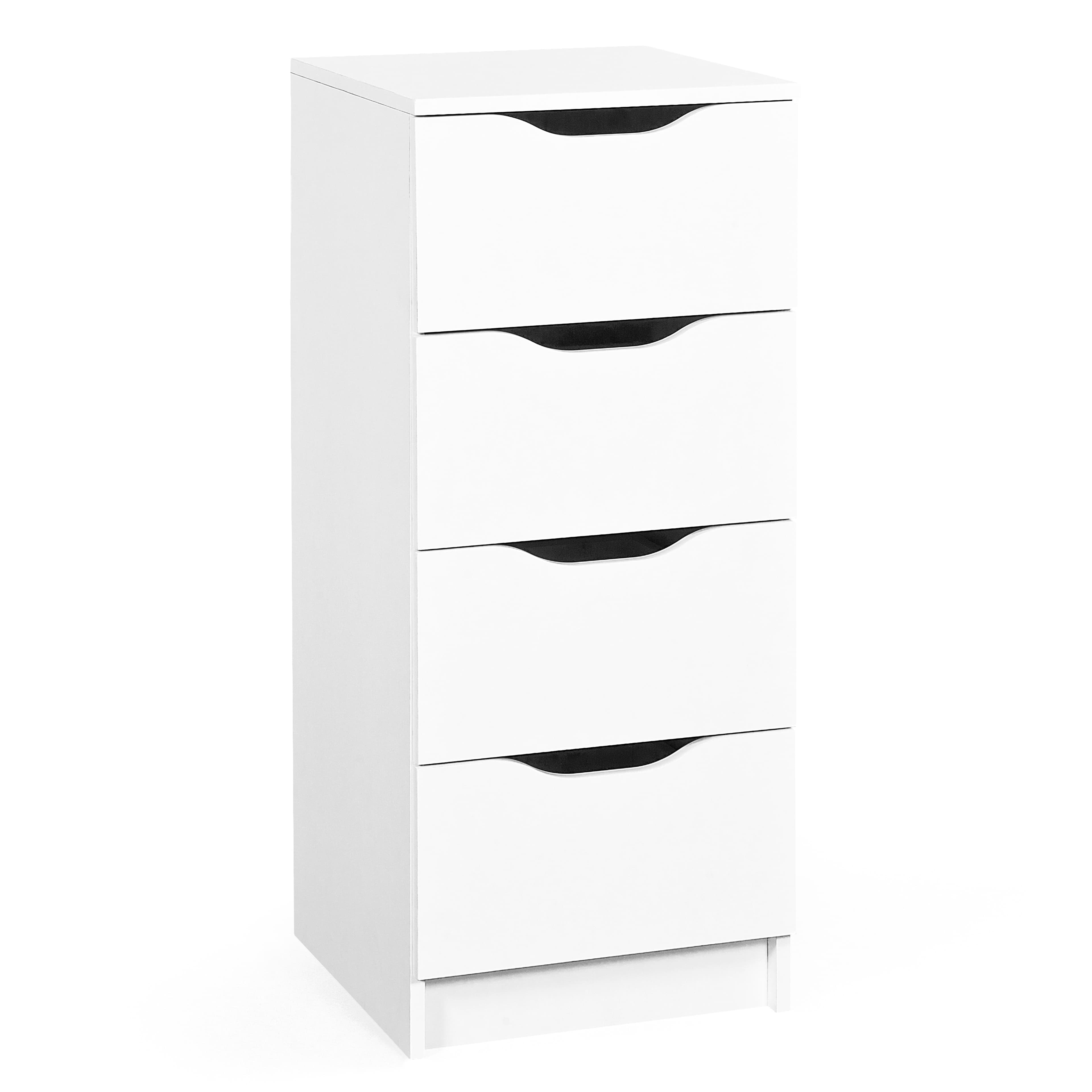 NORDIC LIVING COLLECTION WESTPHALEN byrå med 4 lådor, vit, 4 lådor