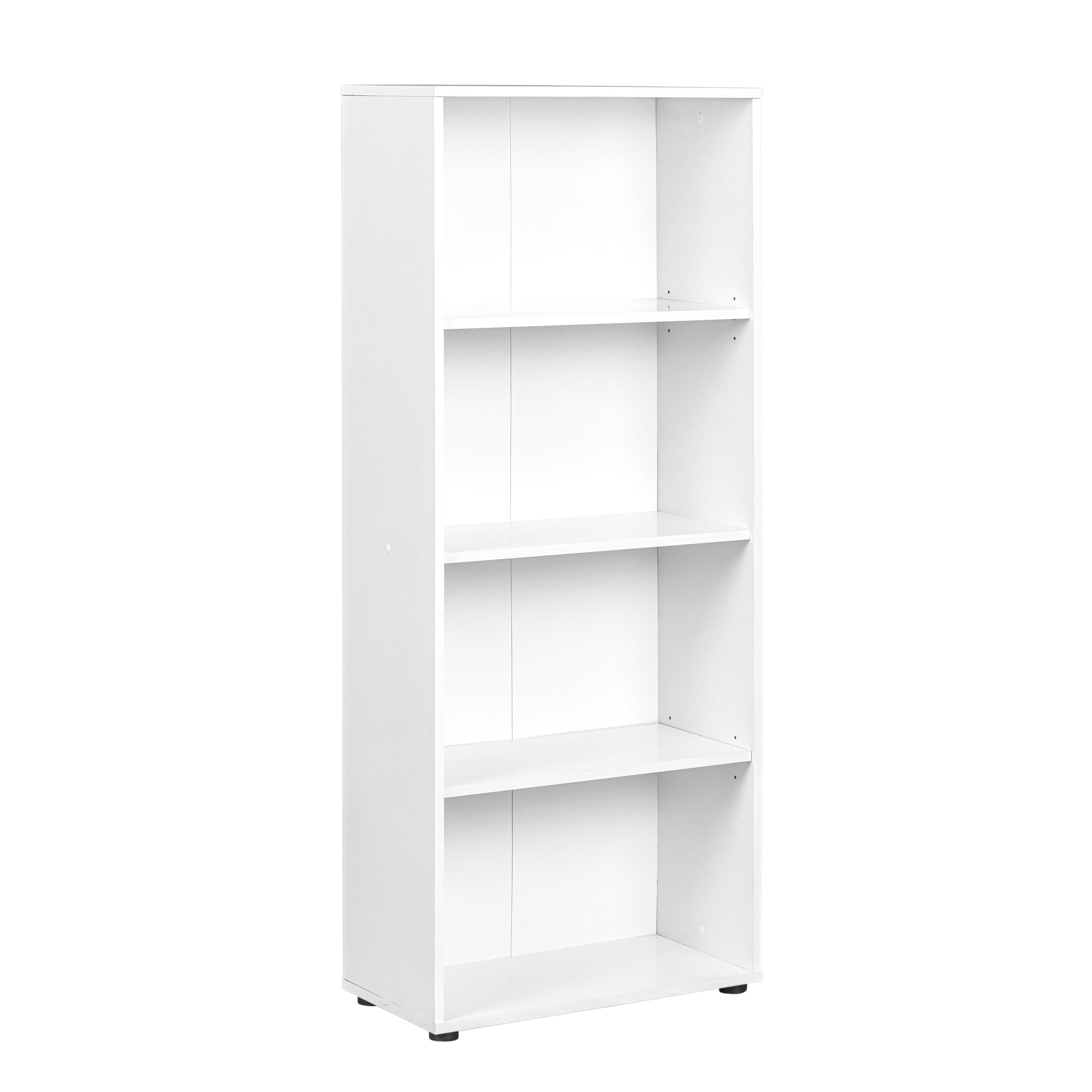 NORDIC LIVING COLLECTION Arco 3 bokhylla med 4 fack, vit
