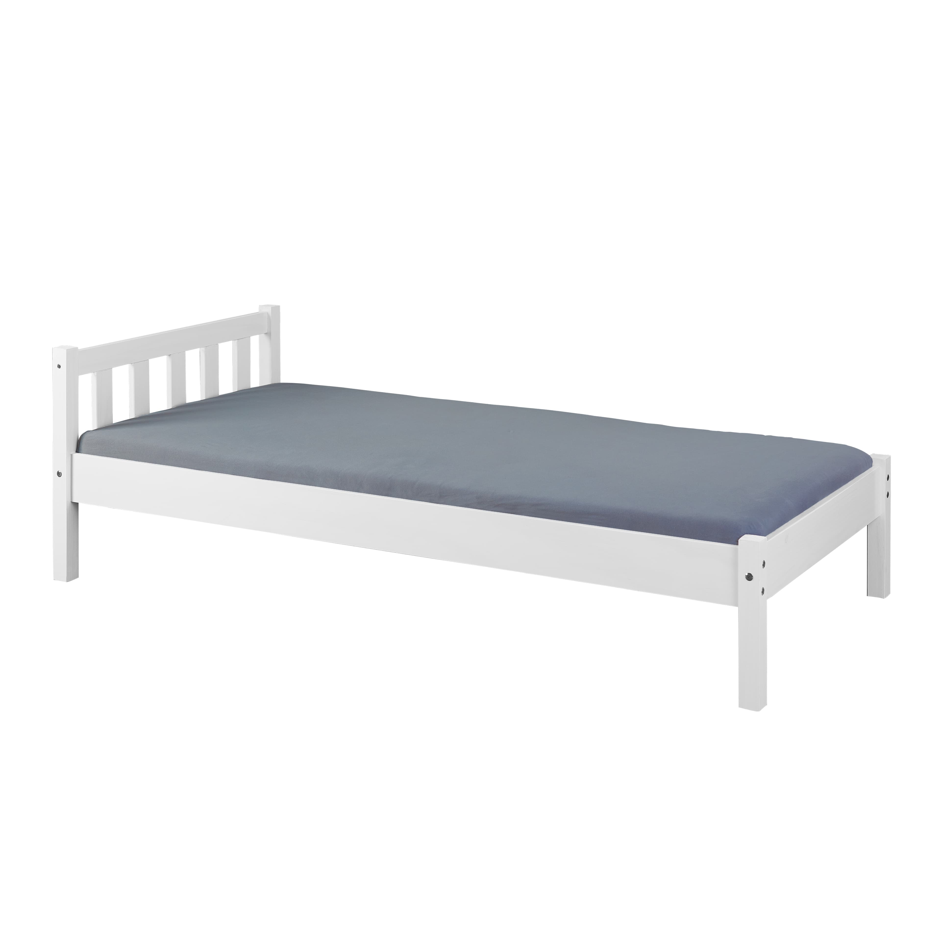 NORDIC LIVING COLLECTION Vilmar säng 90 x 200 furu massivt trä vitlackerad
