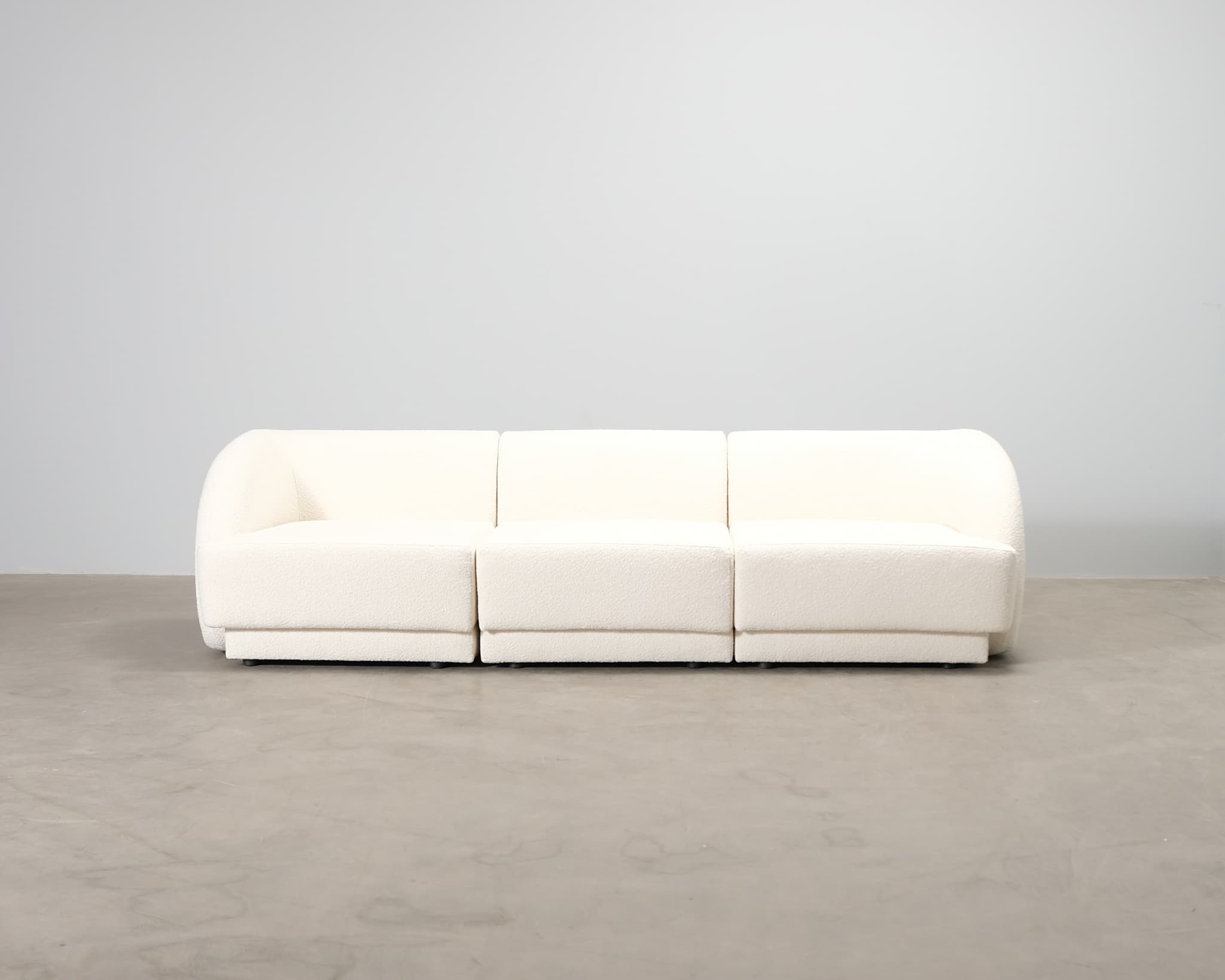 Micadoni Miley 3-sits soffa naturvit