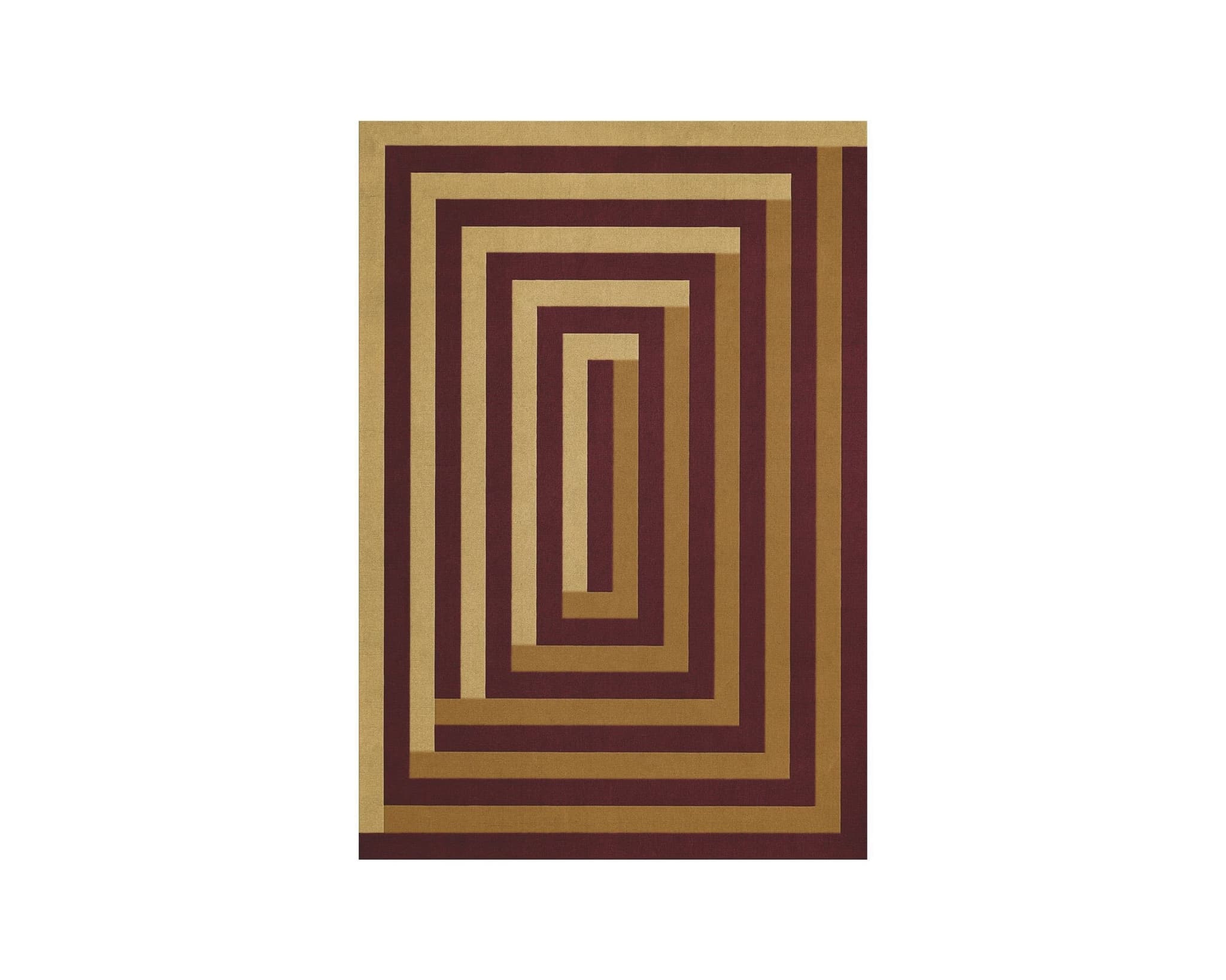 Layered Teklan Labyrinth ullmatta 250 x 360 cm Mulberry Sand