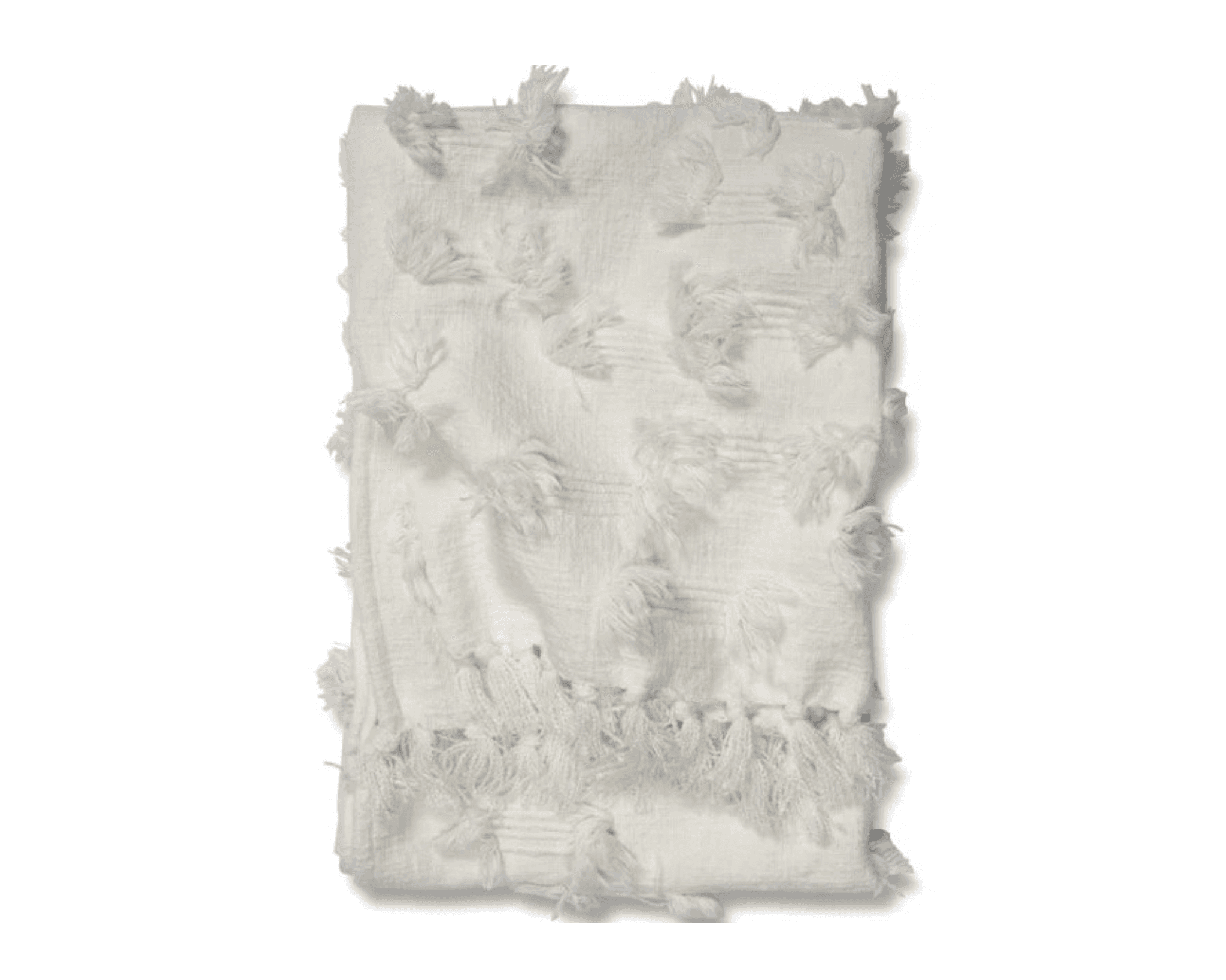 Classic Collection Pläd Rope filt 130 x 170 cm vit