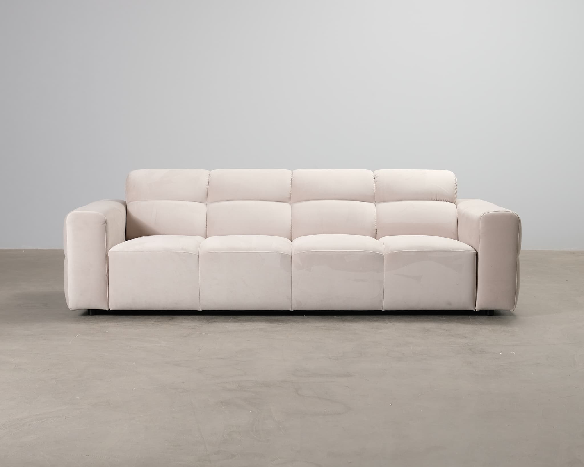 Micadoni Lisa 3-sits soffa ljusbeige