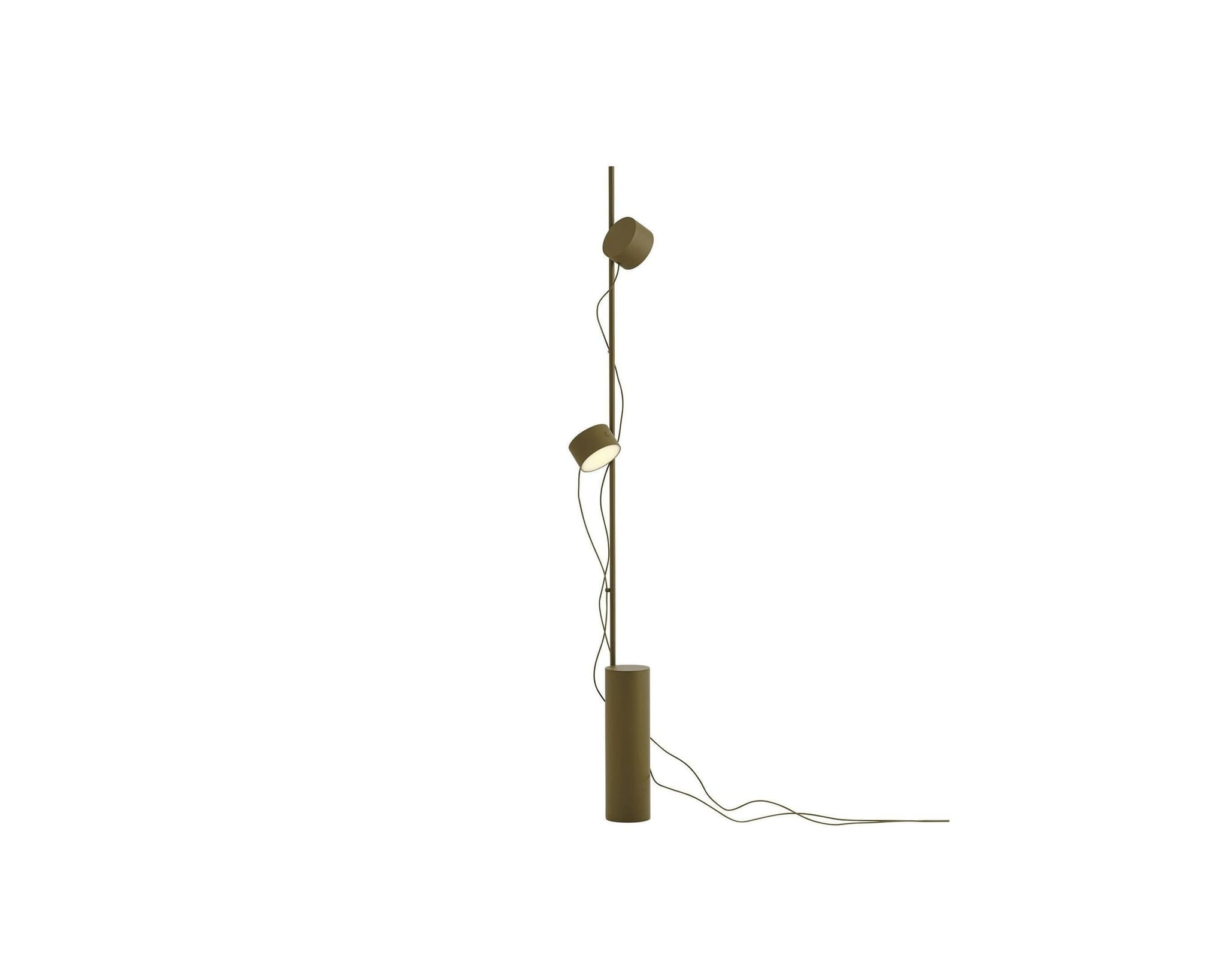 Muuto Post golvlampa Brown Green
